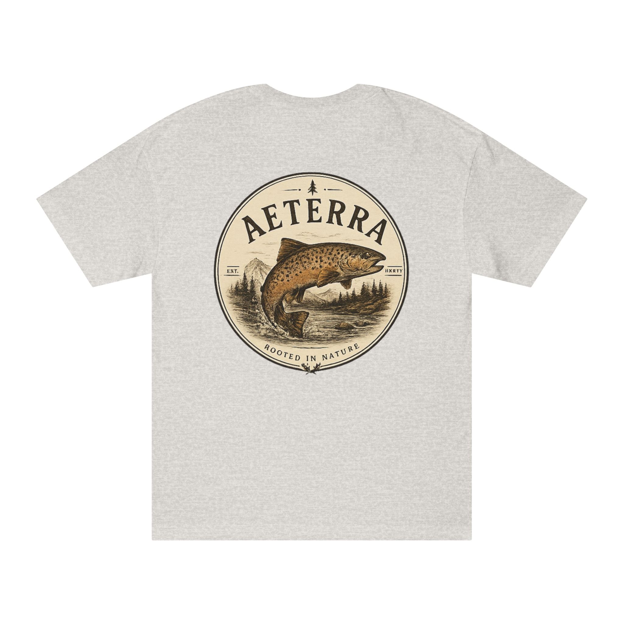 Aeterra Trout Graphic Tee — Vintage Fishing Nature T‑Shirt