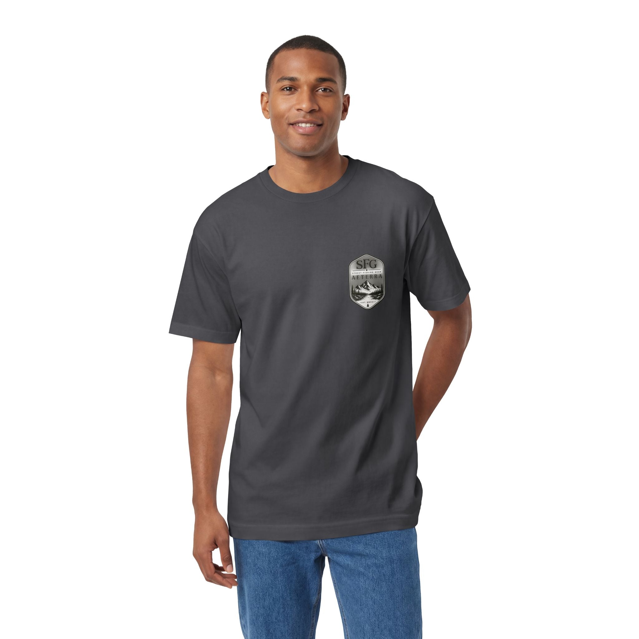 Aeterra Trout Graphic Tee — Vintage Fishing Nature T‑Shirt