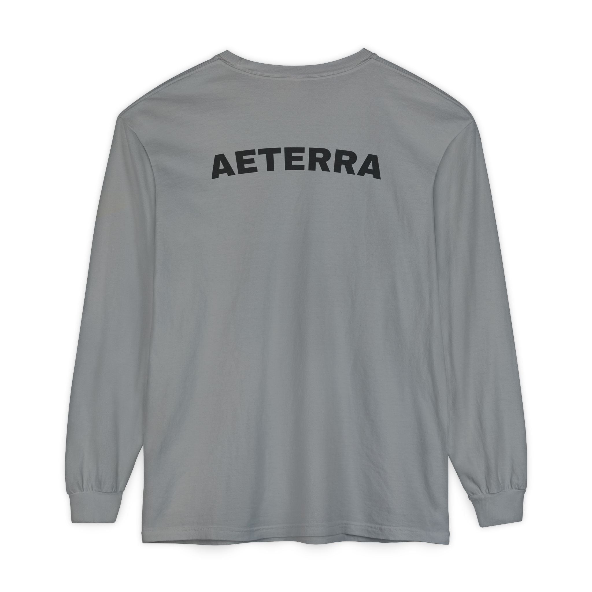 Aeterra Long Sleeve Tee — Vintage Mountain Logo Shirt