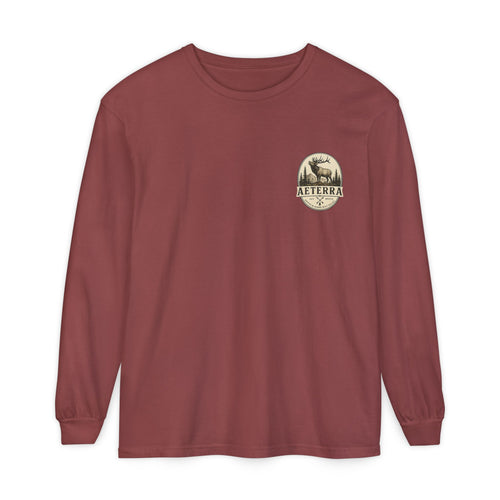 Aeterra Long Sleeve Tee — Vintage Mountain Logo Shirt
