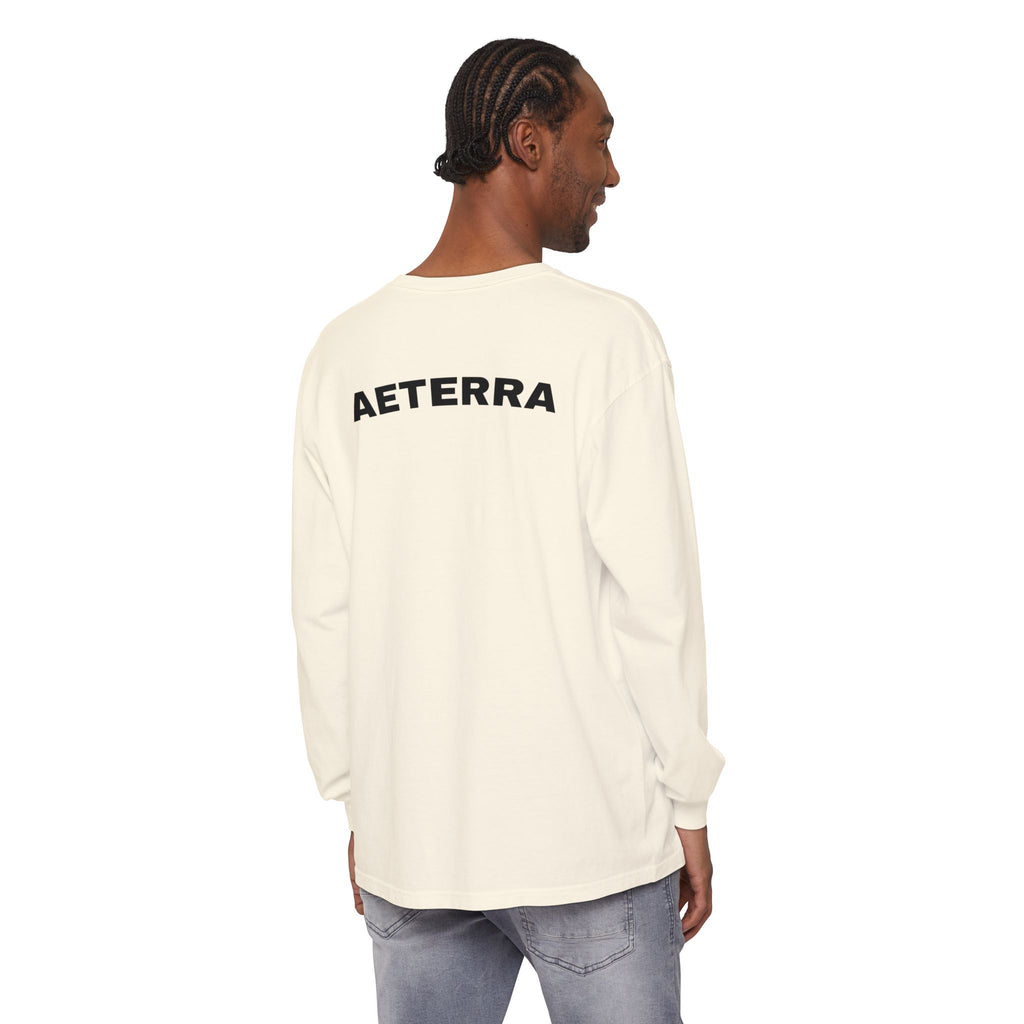 Aeterra Long Sleeve Tee — Vintage Mountain Logo Shirt