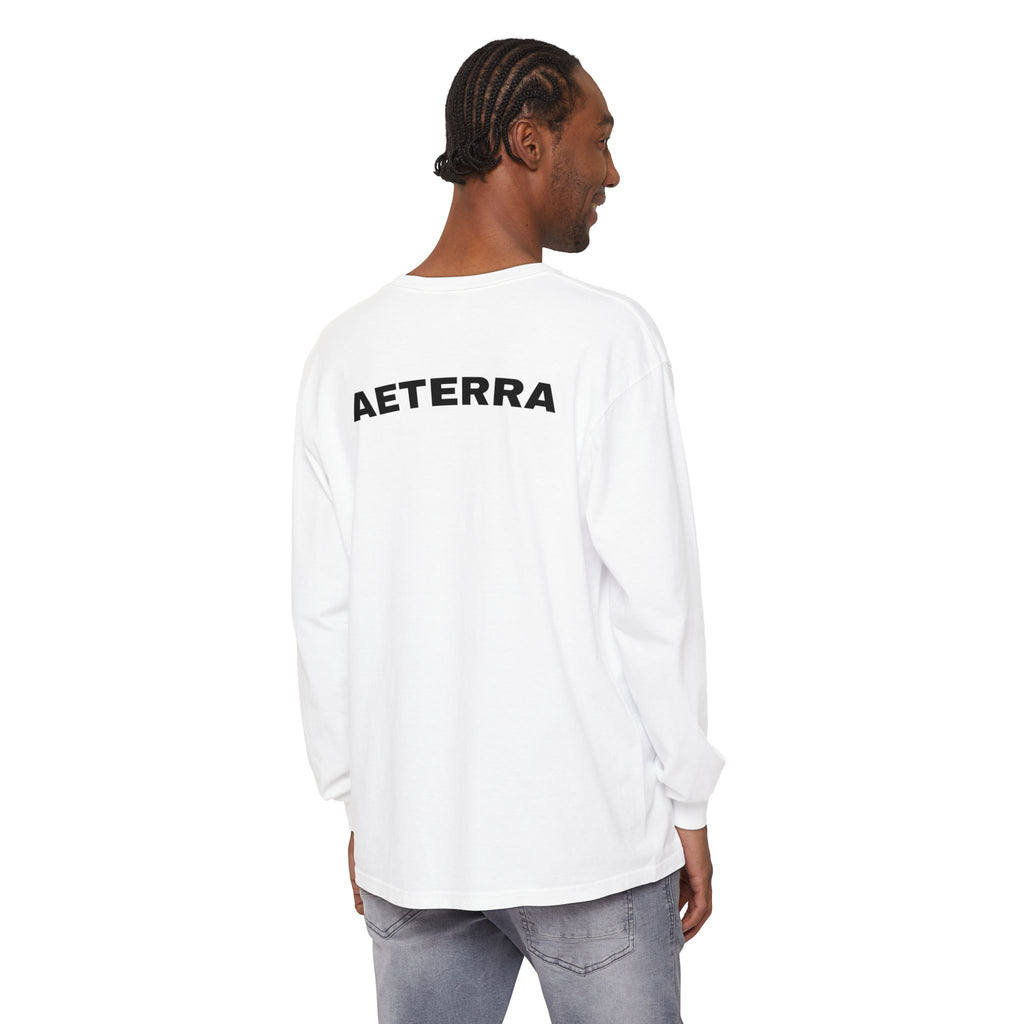 Aeterra Long Sleeve Tee — Vintage Mountain Logo Shirt