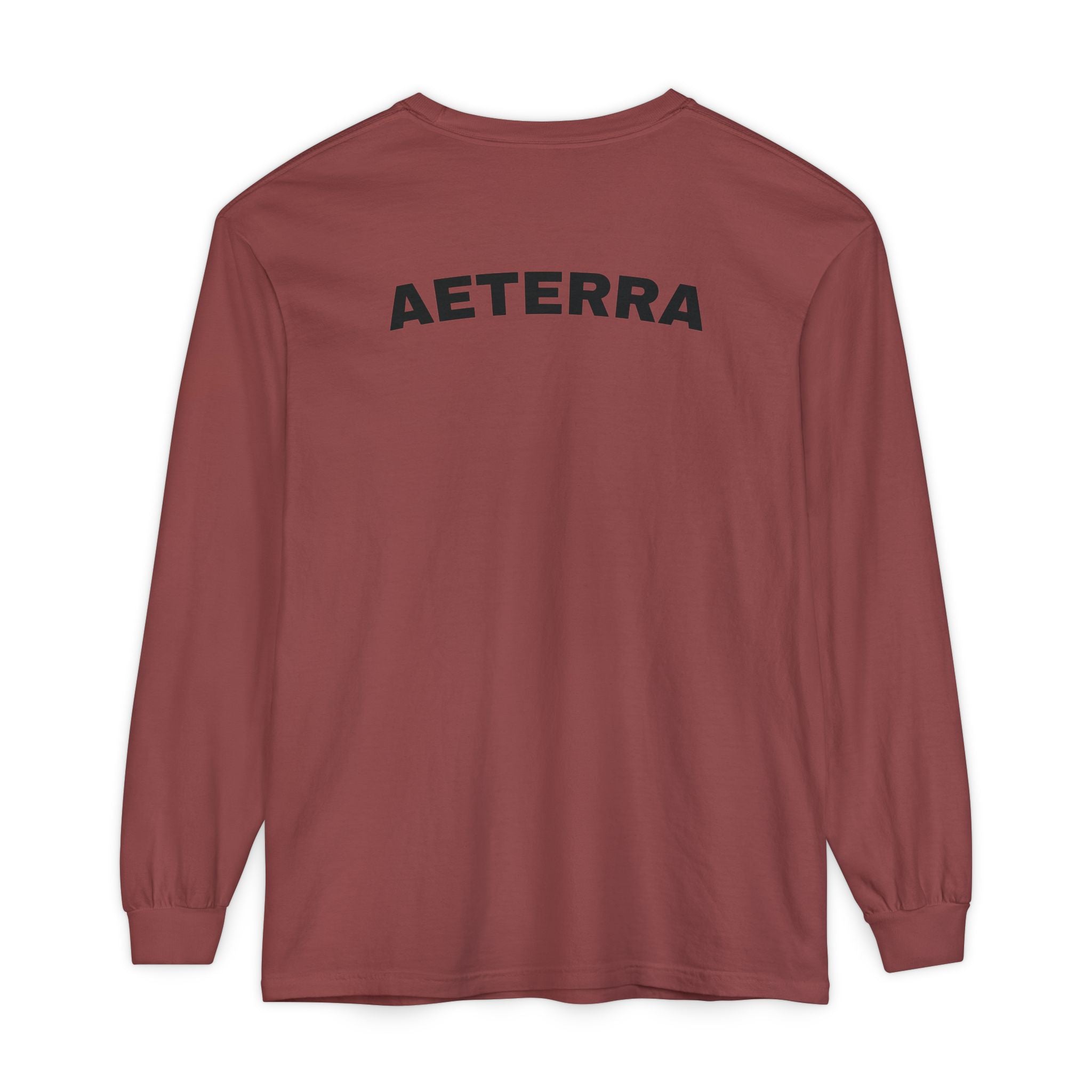 Aeterra Long Sleeve Tee — Vintage Mountain Logo Shirt