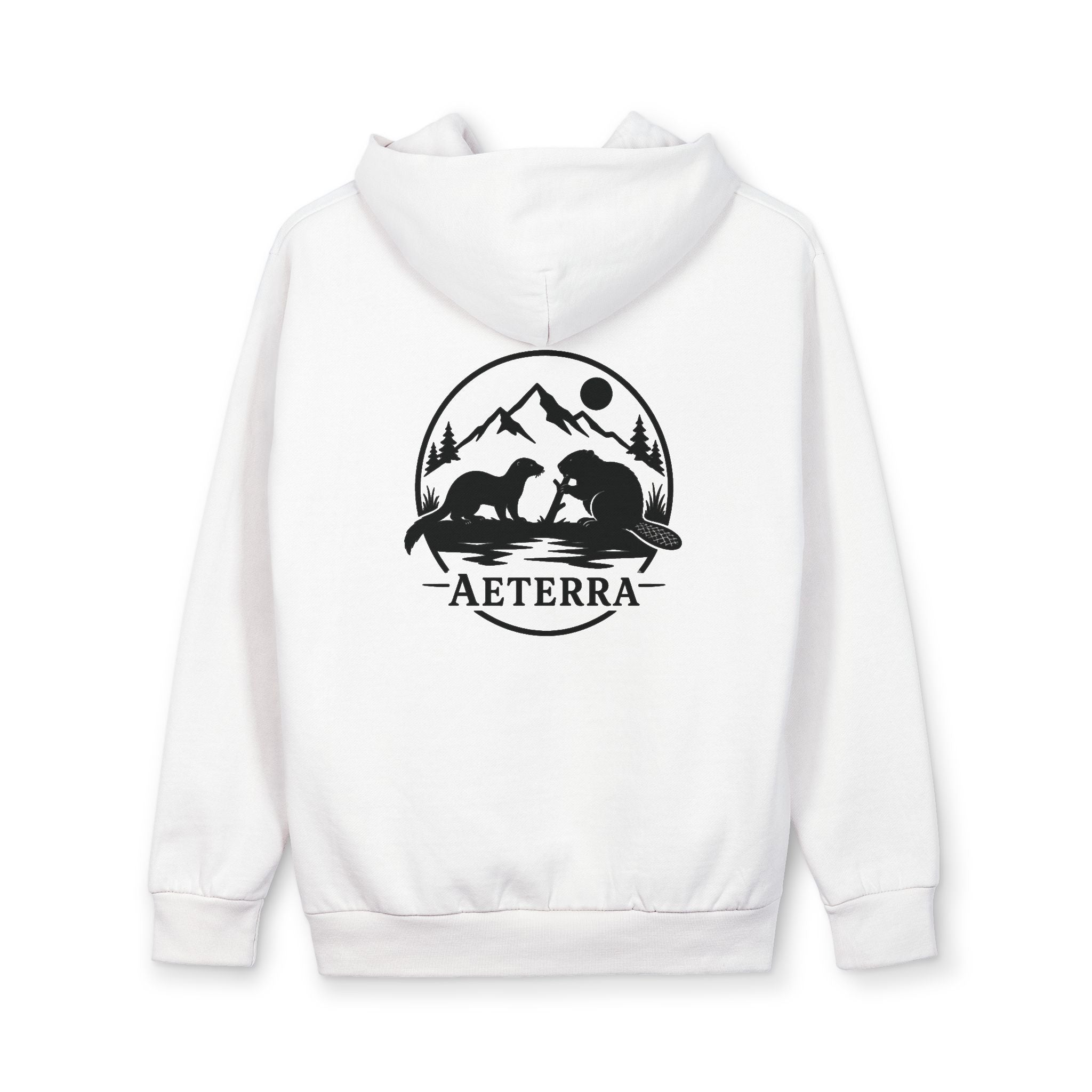 Aeterra Mountain MinkXBeaver edition  Hoodie — Outdoor Adventure Pullover with 'AETERRA' Logo