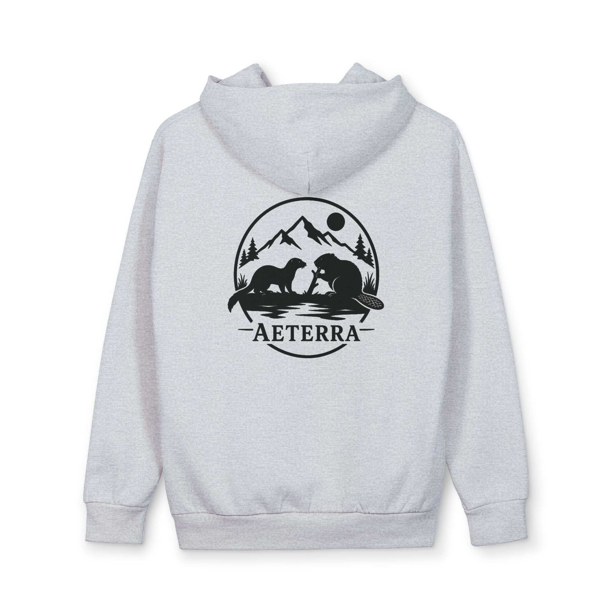 Aeterra Mountain MinkXBeaver edition  Hoodie — Outdoor Adventure Pullover with 'AETERRA' Logo