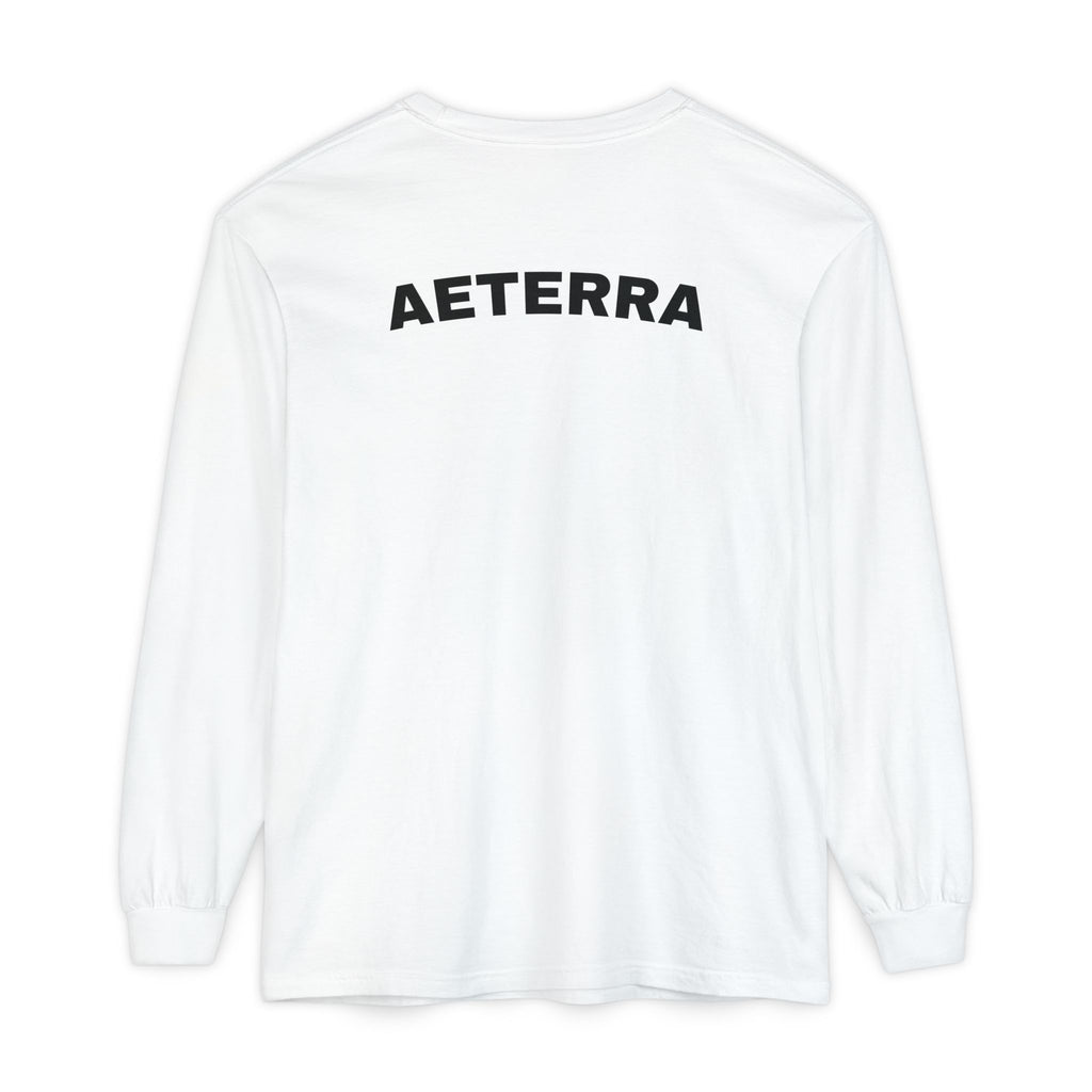 Aeterra Long Sleeve Tee — Vintage Mountain Logo Shirt
