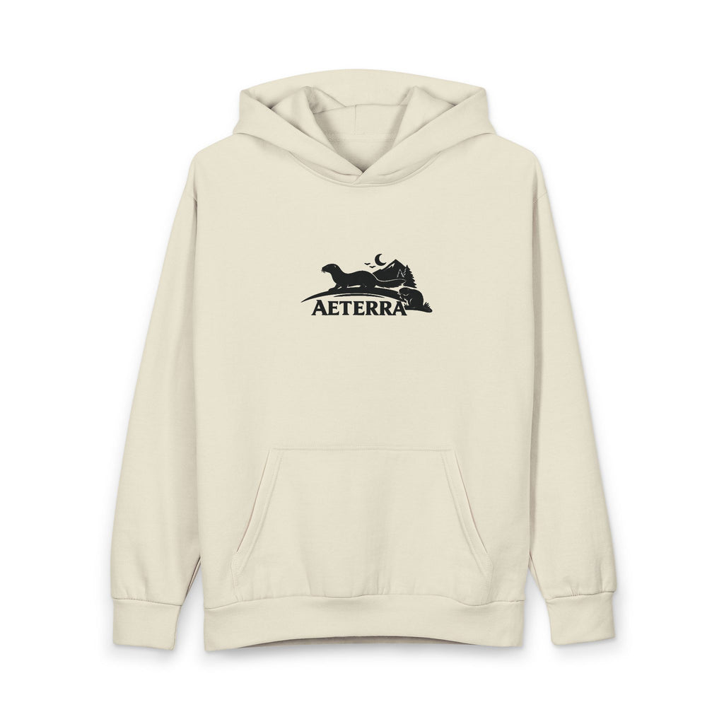 Aeterra Mountain MinkXBeaver edition  Hoodie — Outdoor Adventure Pullover with 'AETERRA' Logo