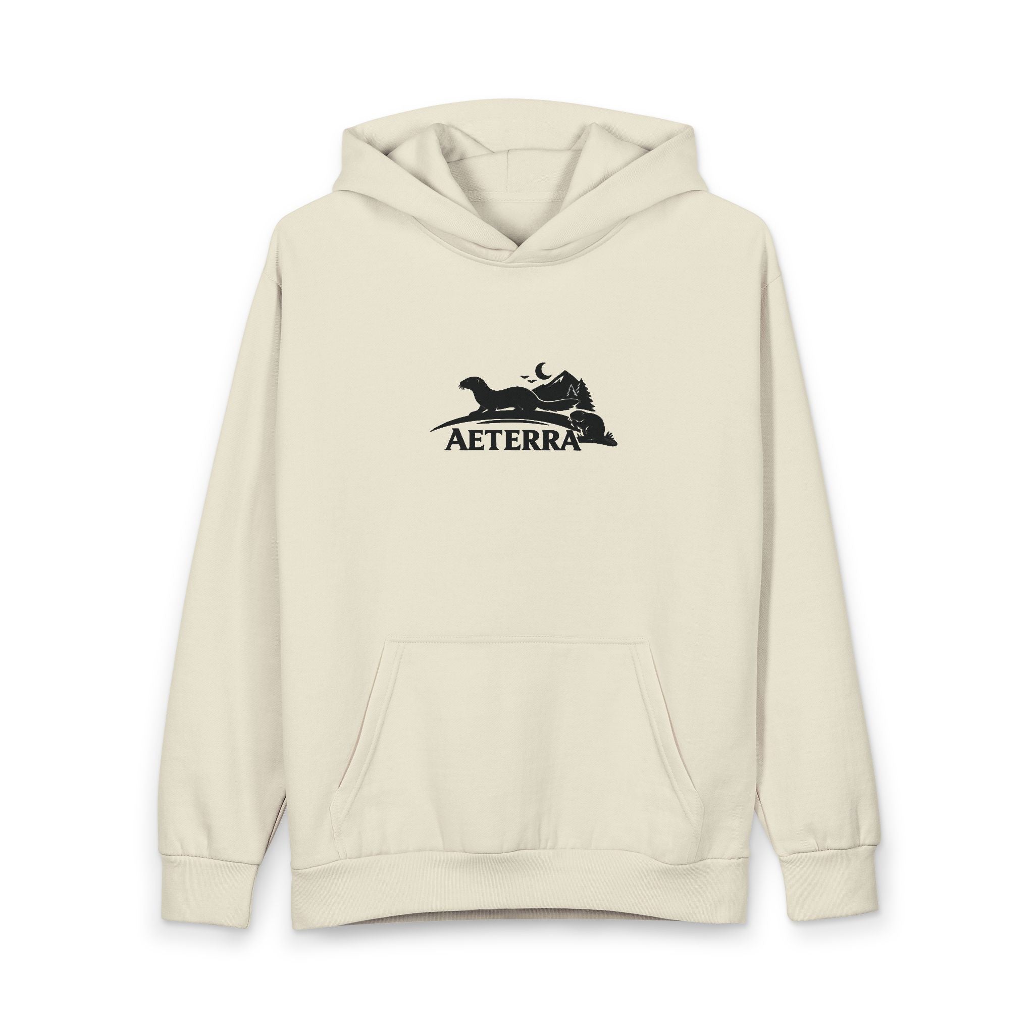 Aeterra Mountain MinkXBeaver edition  Hoodie — Outdoor Adventure Pullover with 'AETERRA' Logo