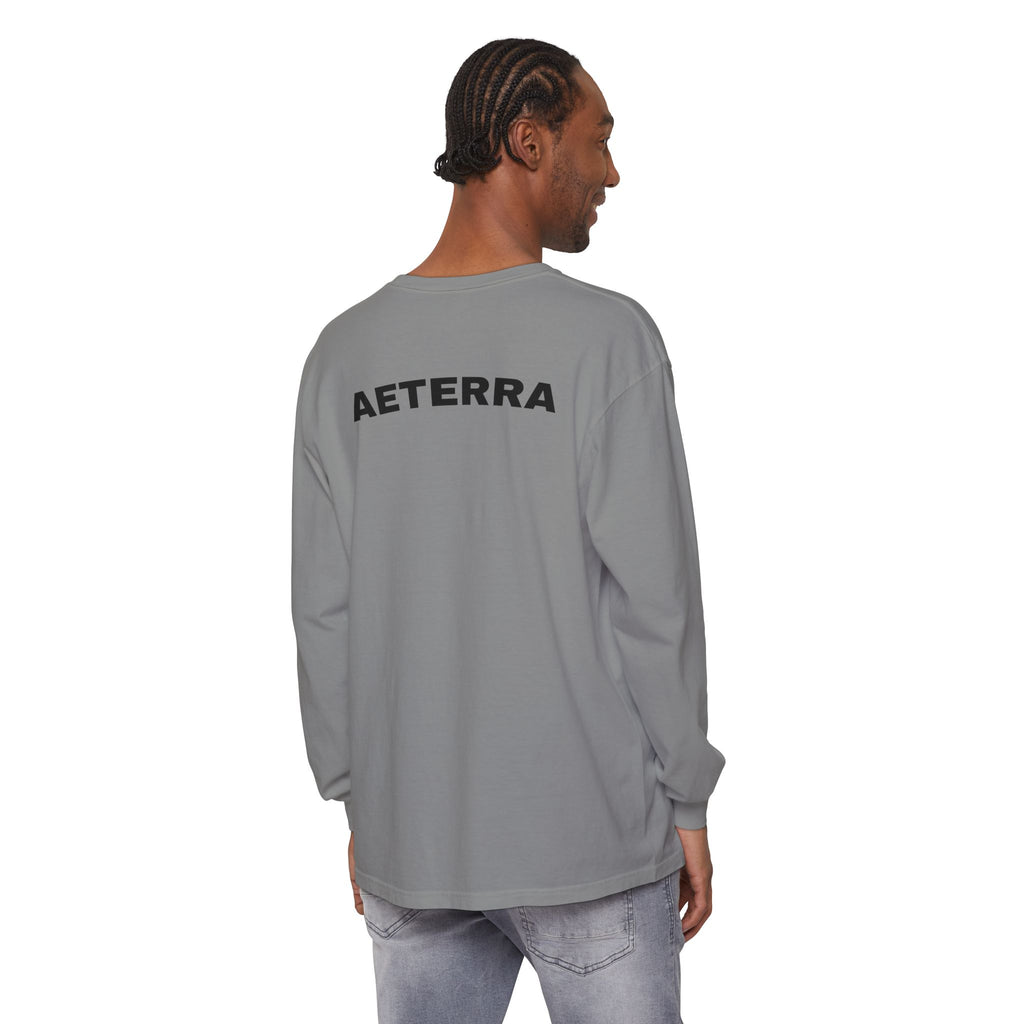 Aeterra Long Sleeve Tee — Vintage Mountain Logo Shirt