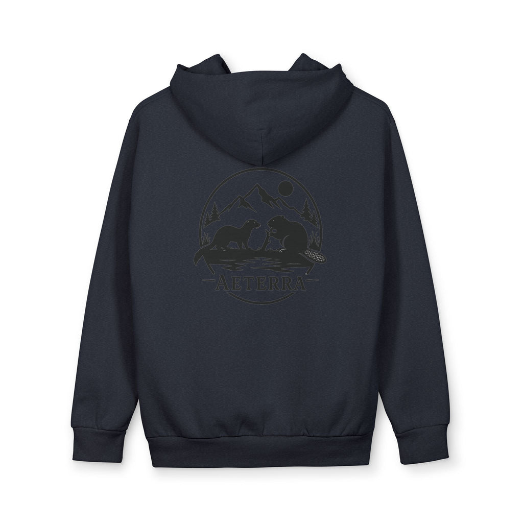 Aeterra Mountain MinkXBeaver edition  Hoodie — Outdoor Adventure Pullover with 'AETERRA' Logo