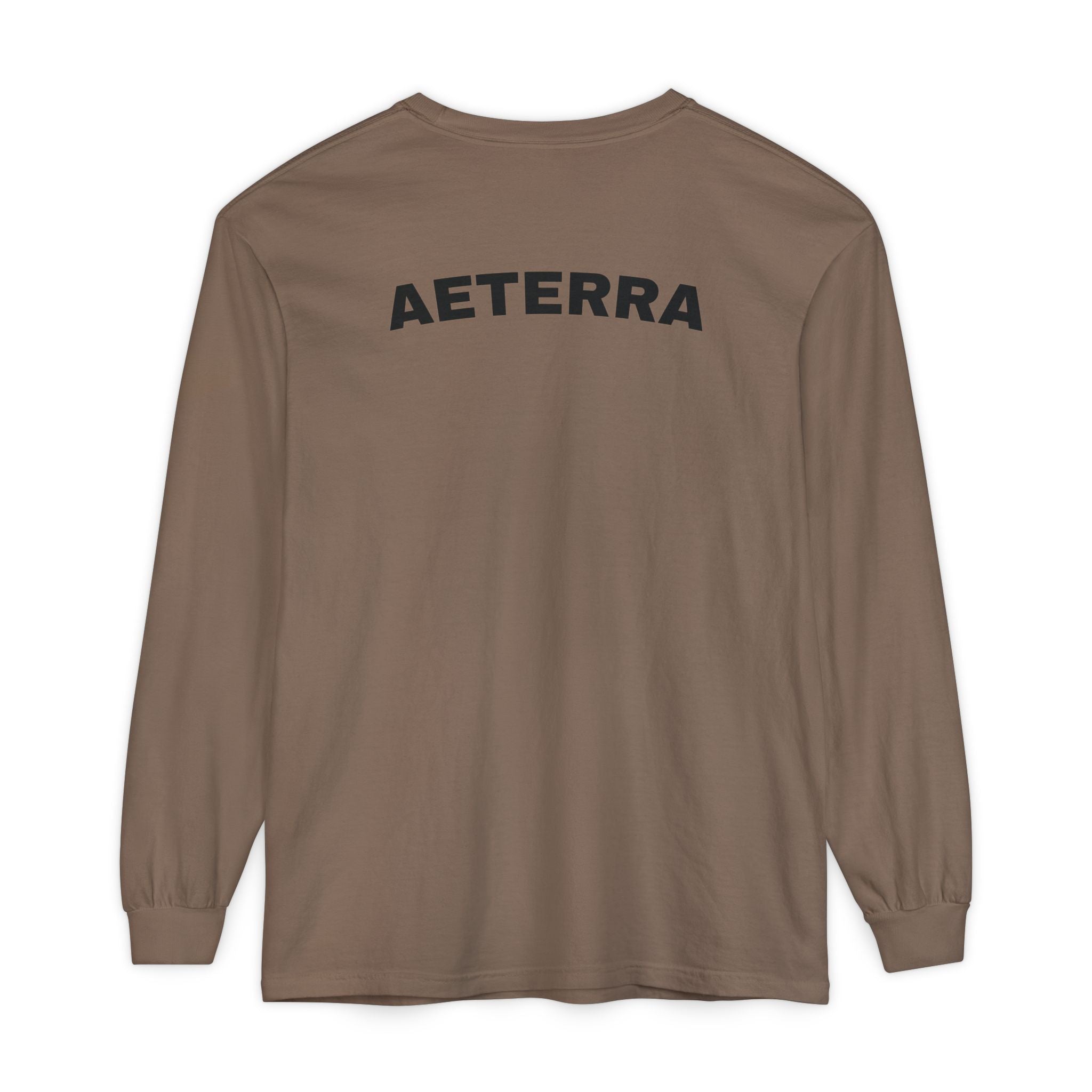 Aeterra Long Sleeve Tee — Vintage Mountain Logo Shirt